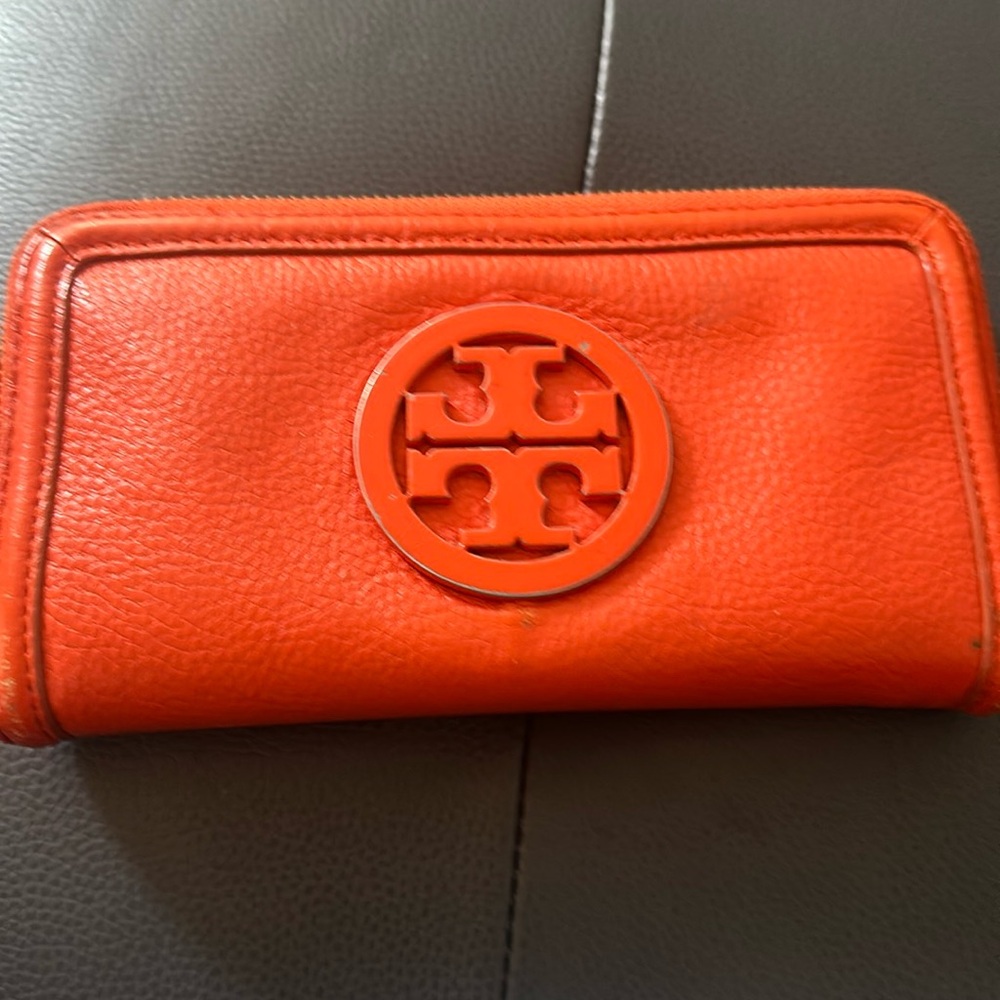 Tory Burch Orange Wallet